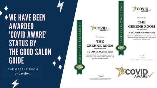 The Greene Room Hair Nenagh & The Greene Room Killaloe have been given COVID Aware status