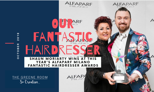 Shaun Moriarty, wins FANTASTIC Hairdresser of the Year 2019