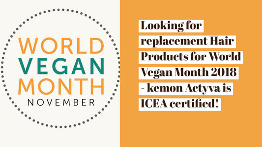 Kemon Actyva - World Vegan Month 2018 - Shampoos and Conditioner